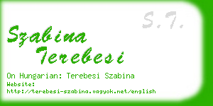 szabina terebesi business card